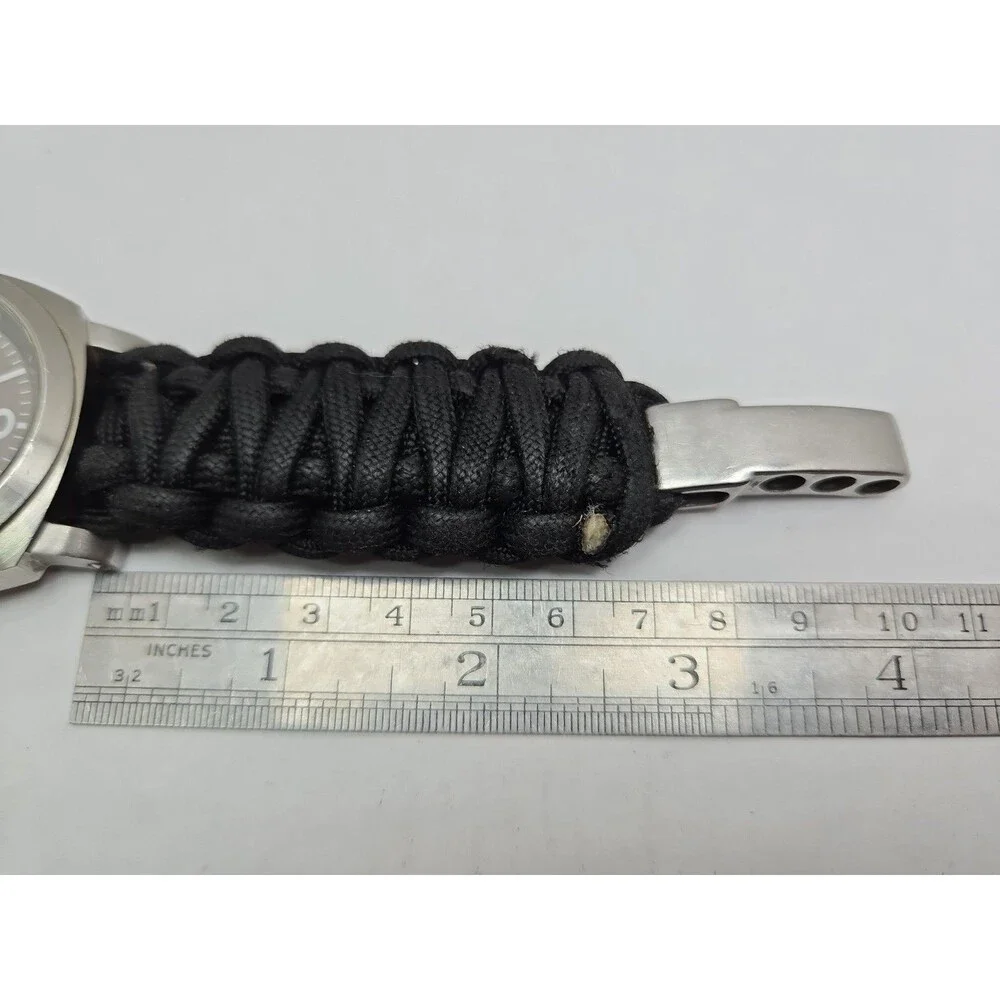 Webbem Traveler Earl Grey Quartz Field Watch Black Paracord Sapphire New Battery